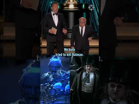 Youtube: Batman, Mr. Freeze, Penguin reunite at the Oscars #michaelkeaton #batman #dc #oscars
