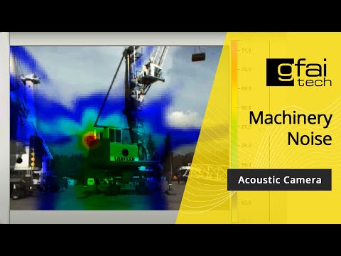 Youtube: ACOUSTIC CAMERA: Beamforming movie of a harbour crane
