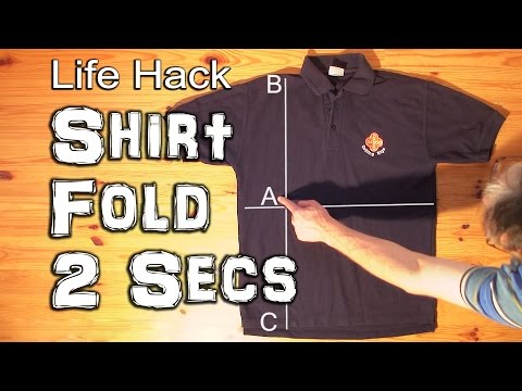 Youtube: How to Fold a Shirt in Under 2 Seconds
