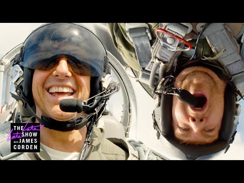 Youtube: Tom Cruise Terrifies James in 'Top Gun' Fighter Jet!