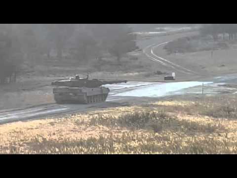 Youtube: Panzer Leopard 2 schießt - Truppenübungsplatz Grafenwöhr
