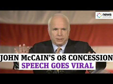 Youtube: John McCain's humble 2008 concession speech
