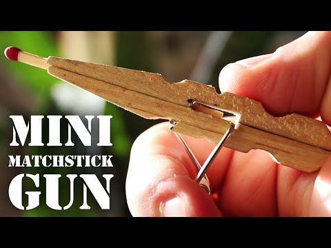 Youtube: Mini Matchstick Gun - The Clothespin Pocket Pistol