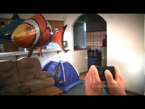 Youtube: Air Swimmers - Awesome RC Flying Shark and Clownfish!