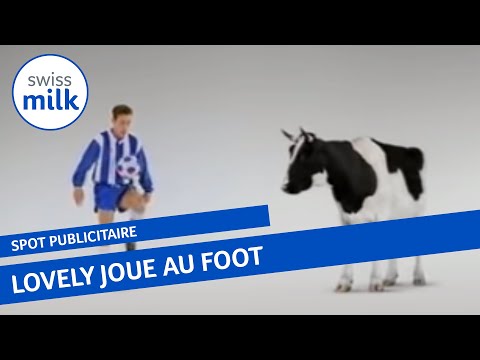 Youtube: La vache Lovely joue au foot – l'original | Spot publicitaire | Swissmilk (1994)