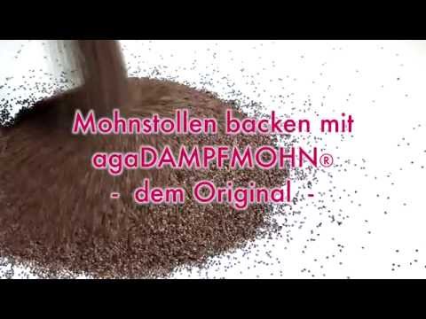 Youtube: Mohnstollen backen mit agaDAMPFMOHN® - dem Original von agaSAAT