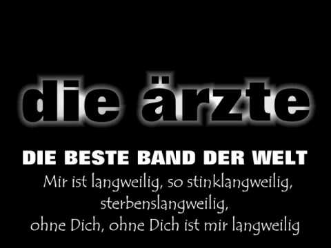 Youtube: Die Ärzte - Langweilig [Lyric]