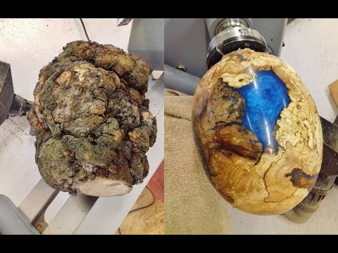 Youtube: Woodturning - One Big Ugly Burl into a dragon egg !!