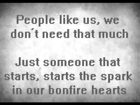 Youtube: James Blunt - Bonfire Heart (Lyrics)