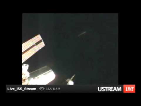 Youtube: Cigar Shape UFO at ISS again.