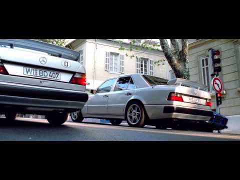 Youtube: Mercedes W124 500E in the filming of a taxi 1080p