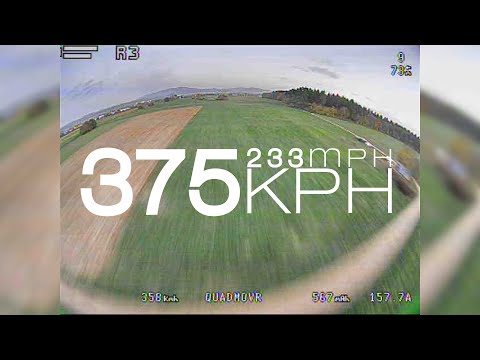 Youtube: High Speed FPV Drone | 375kmh / 233mph