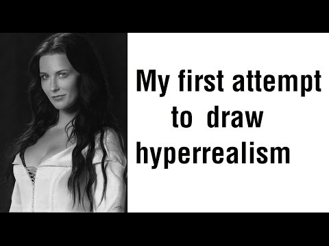 Youtube: My best drawing so far. Hyper realism. Bridget Regan - Legend of the Seeker.