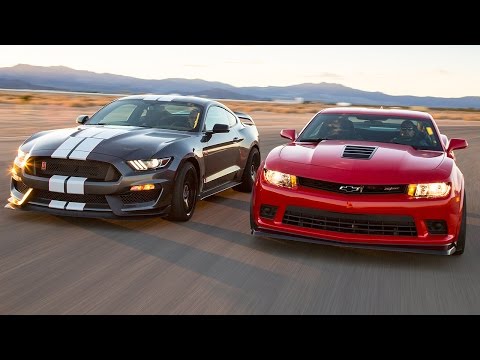 Youtube: 2016 Ford Mustang Shelby GT350R vs. 2015 Chevrolet Camaro Z/28 - Head 2 Head Ep. 71