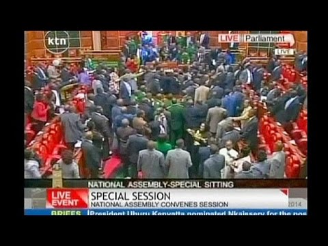 Youtube: Anti-Terror-Gesetz: Tumulte in Kenias Parlament