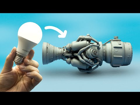 Youtube: I Built a Rocket Engine Model From a Lightbulb!