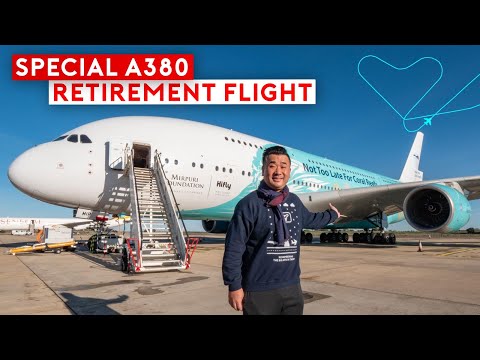 Youtube: A Special Farewell Flight of Hi Fly A380 - Fly-Bys and Heart in the Sky