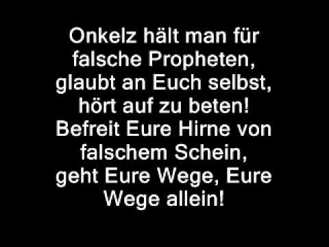 Youtube: Böhse Onkelz- Falsche Propheten