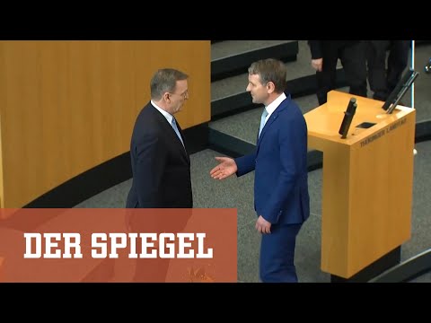 Youtube: Kein Handschlag für Höcke: Bodo Ramelow zum Ministerpräsidenten gewählt | DER SPIEGEL