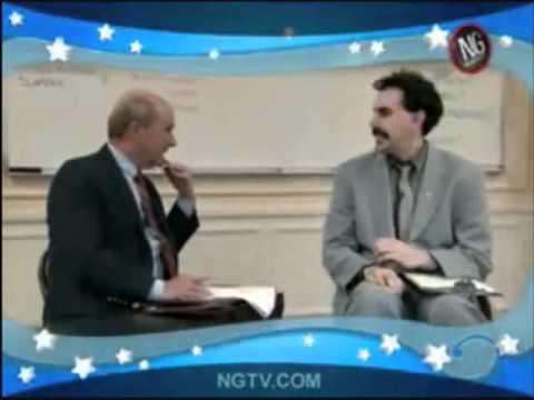 Youtube: Example of NOT Jokes - Bev Oda VS Borat