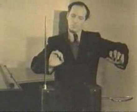 Youtube: Leon Theremin playing his own instrument