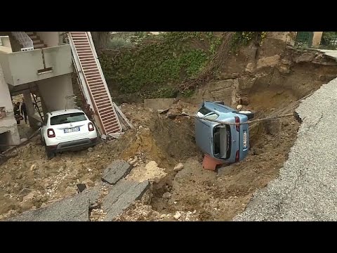 Youtube: Schwere Unwetter auf den italienischen Inseln Sizilien und Sardinien