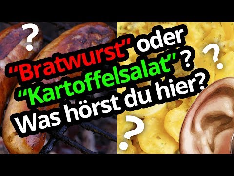 Youtube: Hören Sie "Bratwurst" oder "Kartoffelsalat"?