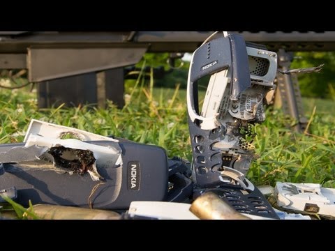 Youtube: Nokia 3310 vs Armor Piercing 50 cal rounds