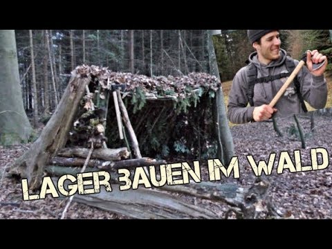 Youtube: Bushcraft Survival Lager, Lean to Shelter bauen, Outdoor Abenteuer Wildnis (4K)