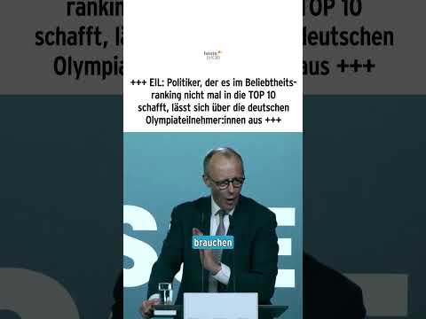 Youtube: Merz lässt sich über die deutschen Olympiateilnehmer:innen aus | heute-show #shorts