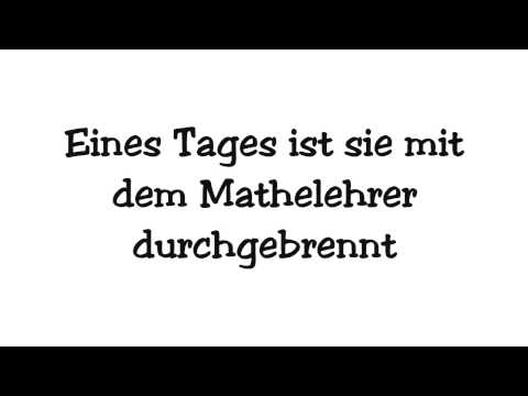 Youtube: Wise Guys - Meine Deutschlehrerin | Lyrics