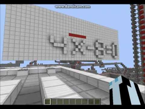 Youtube: Minecraft Scientific/Graphing calculator - Sin Cos Tan Log Square root
