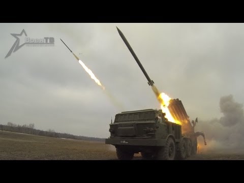 Youtube: "Ураган" накрыл Полесье (Hurricane in Polesye: Multiple Rocket Launcher "Uragan" Firing)