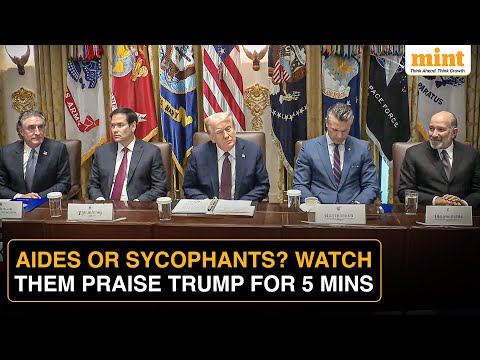 Youtube: 'Thank You President': Cabinet Meeting Turns Reality TV | The One Where They ALL Just Praised Trump