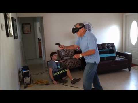 Youtube: 81 year old man goes on rampage with HTC Vive