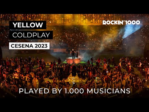 Youtube: Yellow - Coldplay played by 1000 Musicians | Rockin’1000