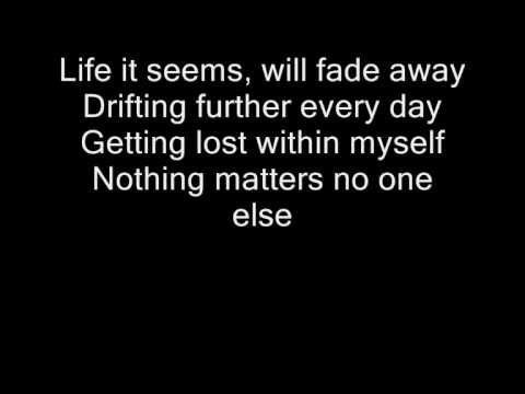 Youtube: Metallica - Fade to black lyrics