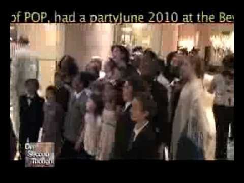 Youtube: Children Sing for MJJ   at   Katherine JACKSON PARTY