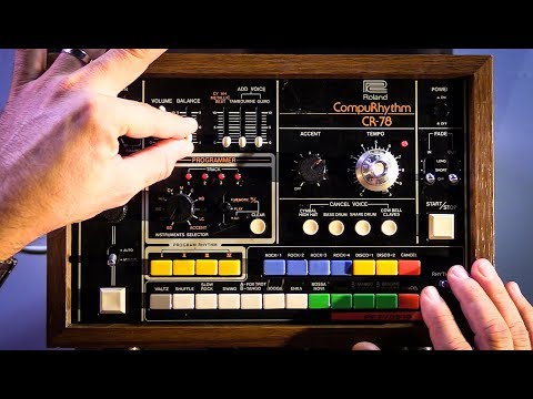 Youtube: Roland CR-78 Vintage Drum Machine In Action