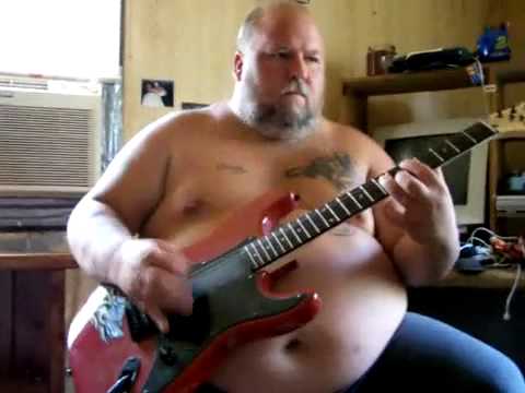 Youtube: FAT GUY PLAYS - fade to black - ON GUITAR - Metallica - Soo Funny