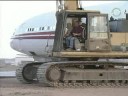 Youtube: Scrapping an airplane at Mojave Airport