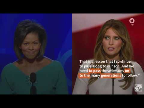Youtube: Kopierte Melania Trump ihre Rede von Michelle Obama?