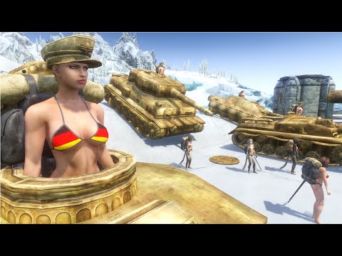 Youtube: Skyrim Mod Review 55 - Tamriel Of Tanks, German Bikini, Big Backpack - Series: Boobs and Lubes