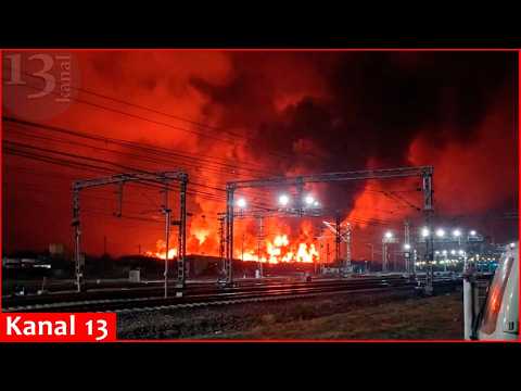 Youtube: Die Ukraine griff die russischen Ölhäfen Ust-Luga und Primorsk die dritte Nacht in Folge an und s...