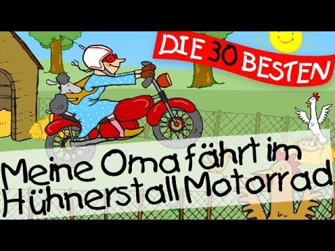 Youtube: 🏞️ Meine Oma fährt im Hühnerstall Motorrad - Kinderlieder Klassiker zum Mitsingen || Kinderlieder