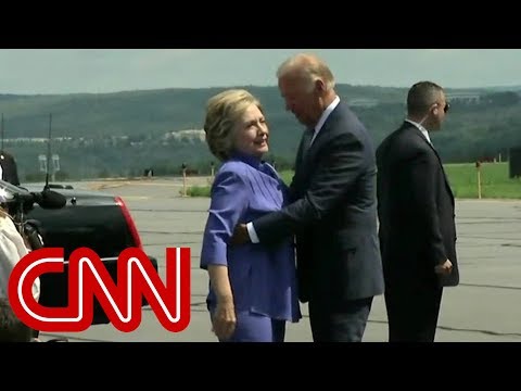 Youtube: Watch Joe Biden give an endless hug to Hillary Clinton