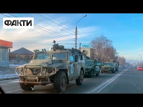 Youtube: Destroyed Russian military column right in the middle of Kharkiv
