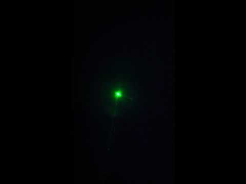 Youtube: 1mw laser pointer in sky at night