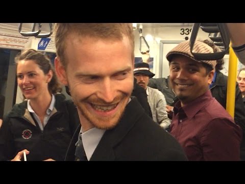 Youtube: Train Passengers Sing Over the Rainbow!