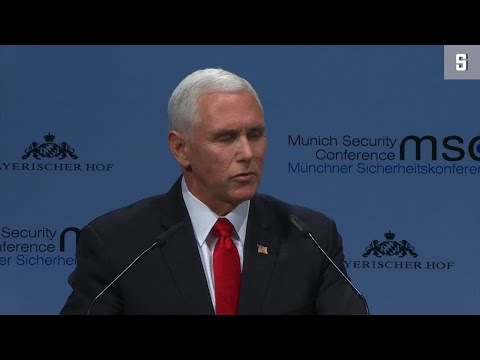 Youtube: Münchner Sicherheitskonferenz: Fünf Sekunden Schweigen gegen Trump | DER SPIEGEL